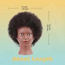Curly Hair Mannequin Head (female)