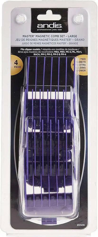 Andis Master Magnetic Comb Set Large (4 Pack) Andis