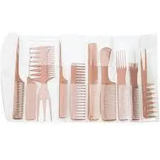 Diane Assorted Comb Set 10pk Bone