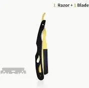Black And Gold Straight Razor Holder (Metal)Â