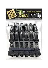 BTL Croco Hair Clips 6pk