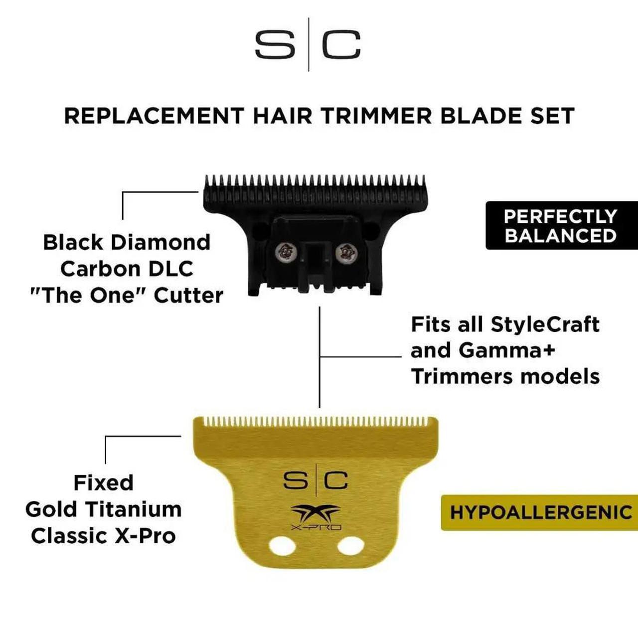 Stylecraft X-Pro Titanium Trimmer Blade- GOLD