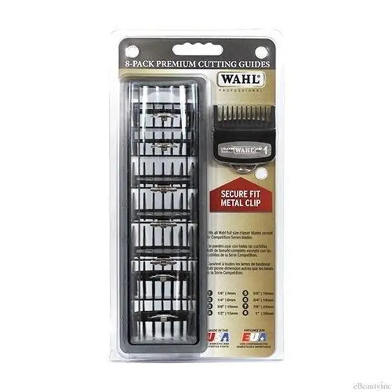 Wahl Premium Cutting Guide\ W Guard Tray Black 8pk