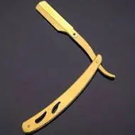 Gold Straight Razor Holder