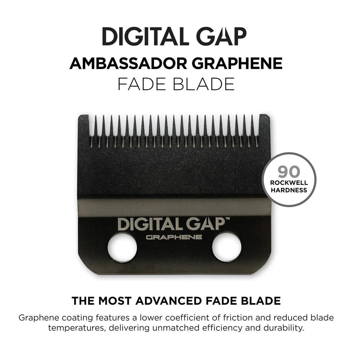 Digital Gap Ambassador Graphene fade blade with text on a white background