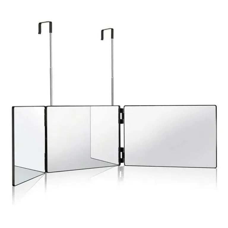 Black Ice Trifold Mirror Back view (LED Light)