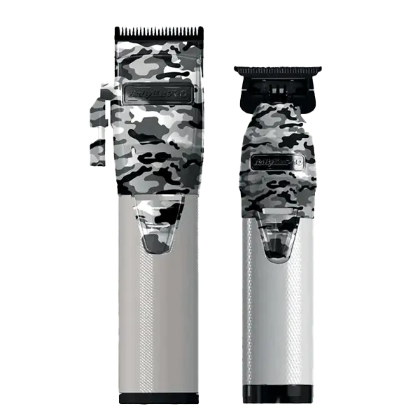 BaBylissPro Limited FX Collection Clipper & Trimmer Combo Black/White/Grey Camo