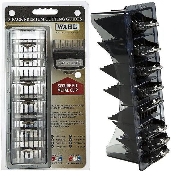 Wahl Premium Cutting Guide\ W Guard Tray Black 8pk