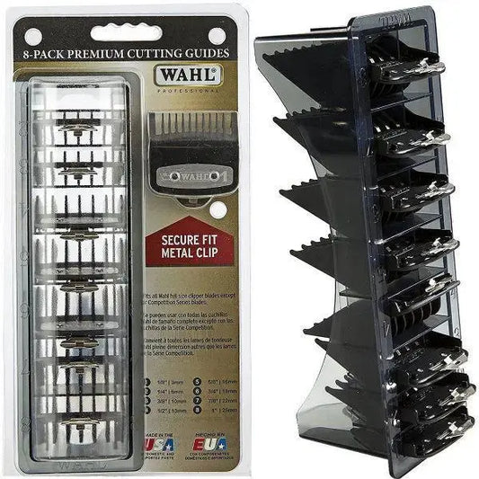 Wahl Premium Cutting Guide\ W Guard Tray Black 8pk