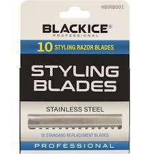 Black Ice Styling Razor Blades 10pk     (feathr razor)