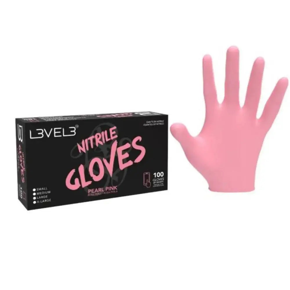 Level 3 Gloves Pearl Pink (100) 