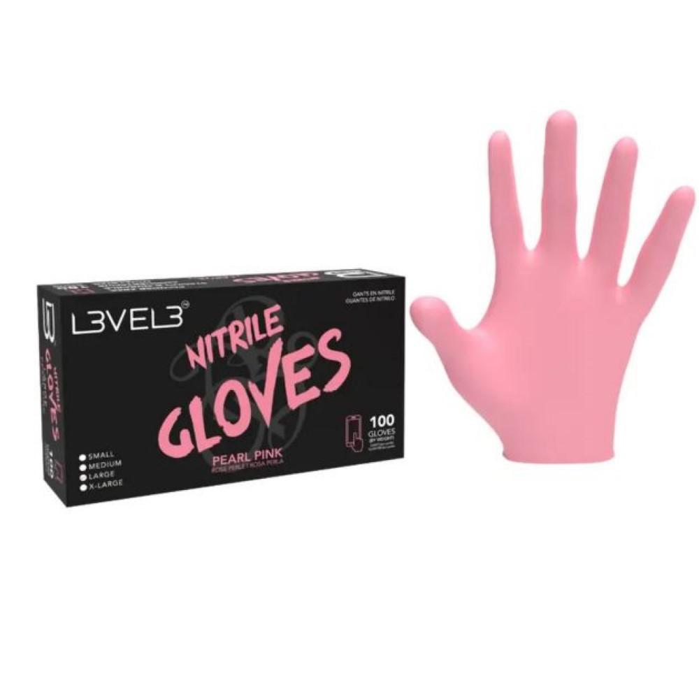 Level 3 Gloves Pearl Pink (100)