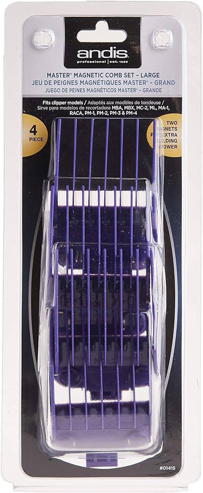 Andis Master Magnetic Comb Set Large (4 Pack)