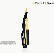 Black And Gold Straight Razor Holder (Metal)