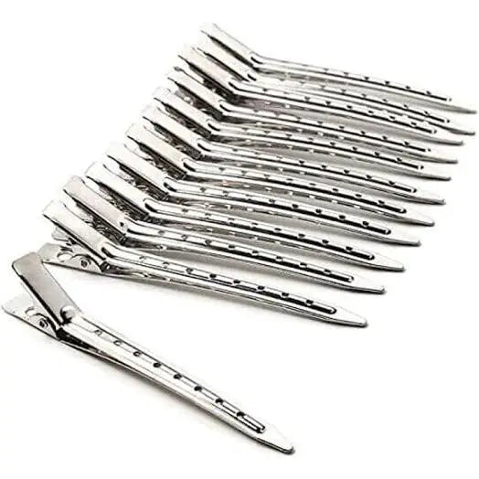 Salon Essentials Duck Bill Clips (12pcs) 