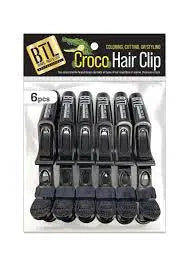 BTL Croco Hair Clips 6pk 