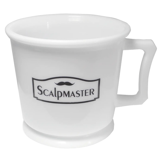 Scalpmaster Pro Shaving Mug - White