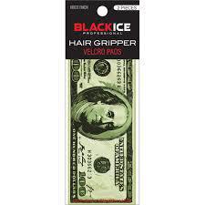 Black Ice Money Hair Grip (2pc)