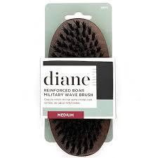 Diane Reinforced Boar Military Wave Brush- Medium