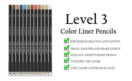 Level 3 Liner Pencils Assorted Colors (12PCS) 