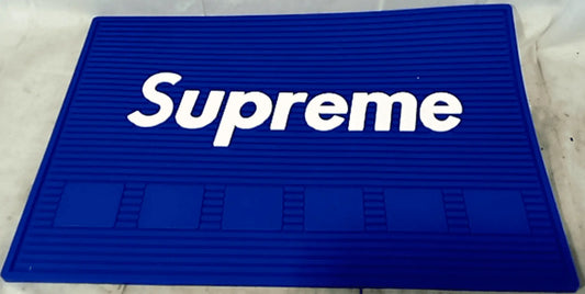 Supreme Magnetic Barber Mat (Red/ Black/Blue) 