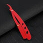 Red Straight Razor Holder (steel)