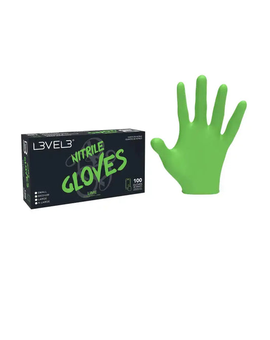 Level 3 Gloves Lime (100 Gloves) 